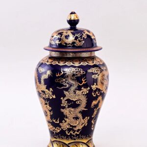 Golden imperial dragon Jar