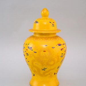 Golden Yellow Jar With light Finish