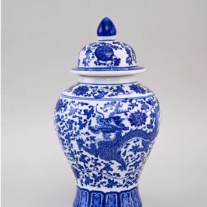 Blue and white mufti dragon Jar
