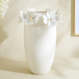 White Soul Jar with Flower